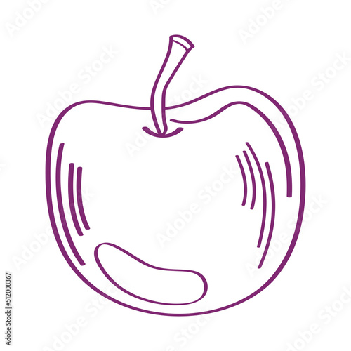apple fruit doodle