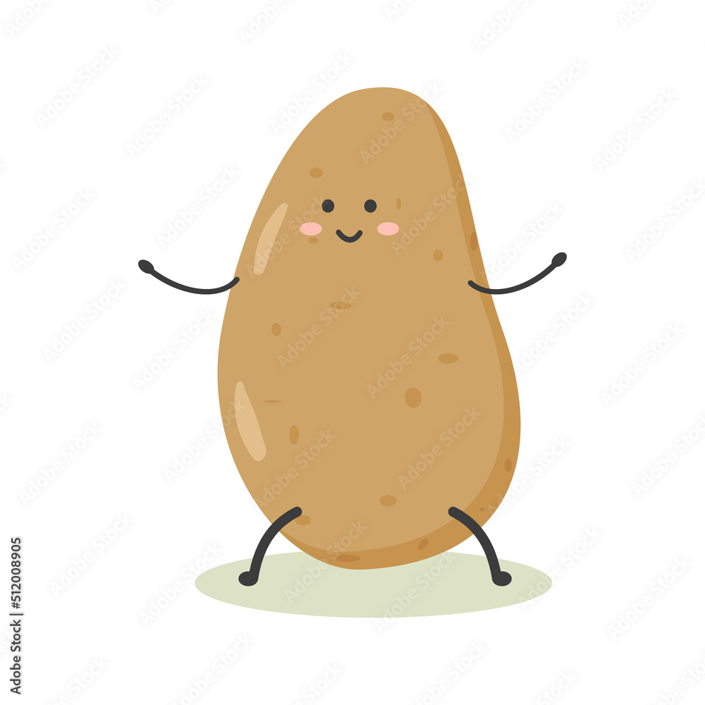 kawaii cute funny potato smiles emotions kawaii cute funny potato smiles emotions