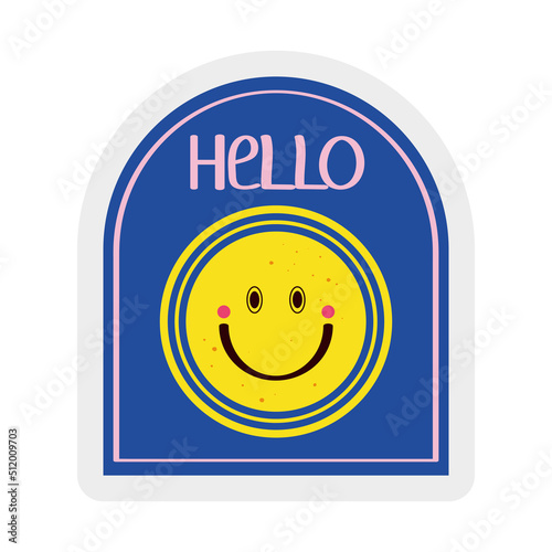 hello emoticon sticker