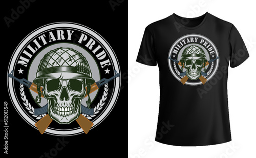 Military pride tee shirt, proud USA army t-shirt design, logo t-shirt design