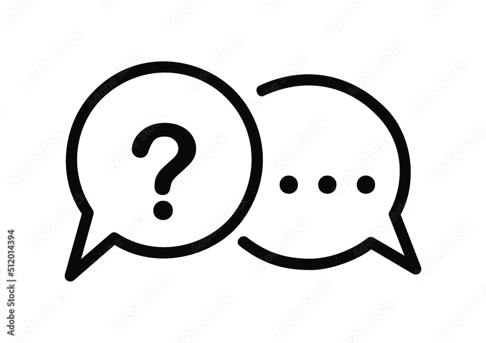 QUESTION MARK SIGN IN A SPEECH BUBBLE QUESTION MARK SIGN IN A SPEECH BUBBLE