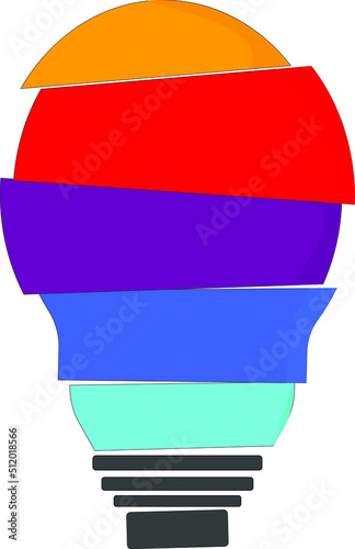 Free Download Flat image of a bulb with white background - GFXLoad