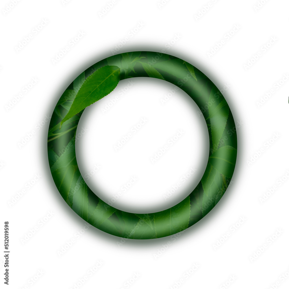 green round frame green round frame