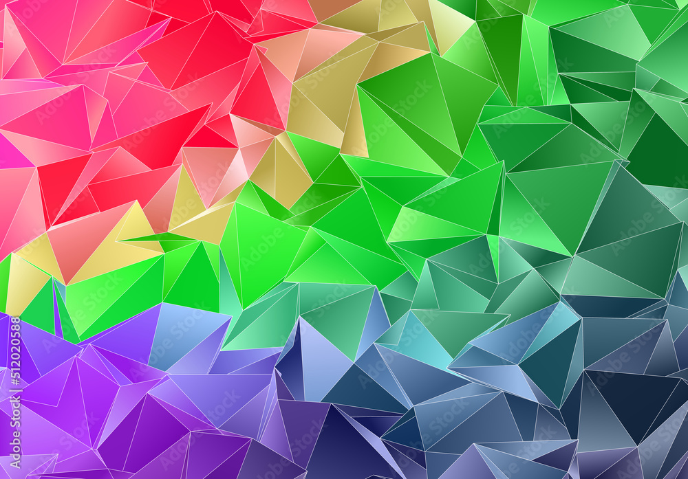 Obraz premium Abstract Low-Poly background. triangulated texture. Design 3d. Polygonal geometrical pattern. Triangular modern style
