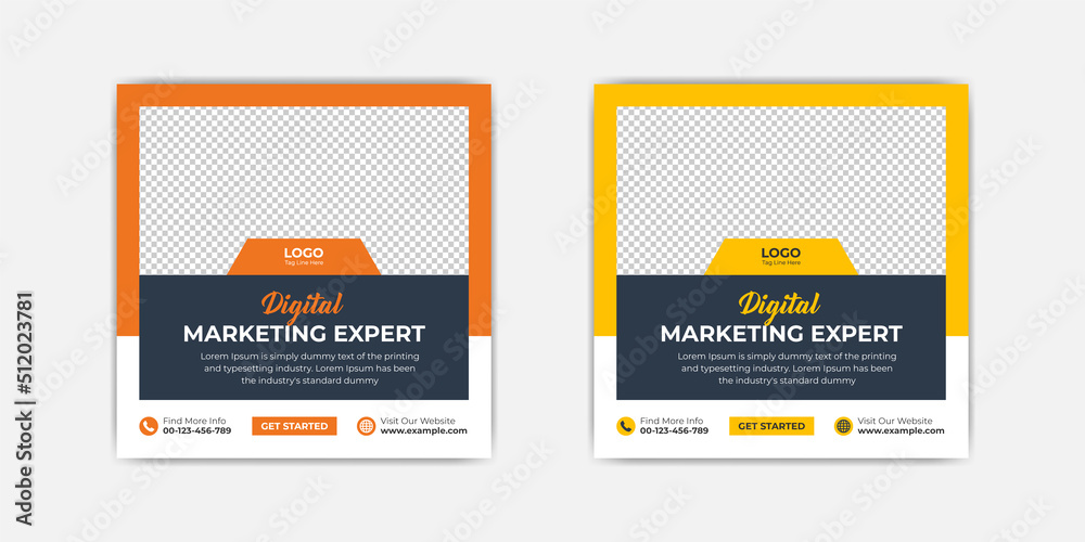 Business promotion corporate social media post template Business promotion corporate social media post template