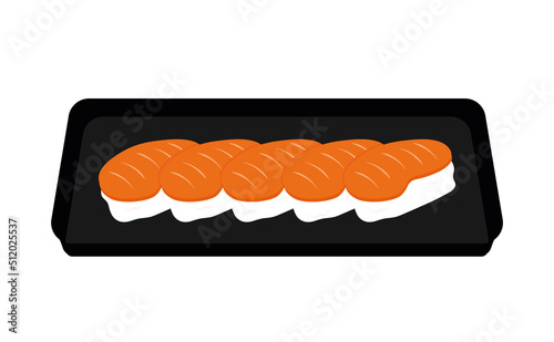Salmon Sushi Clipart Vector Image Illustration