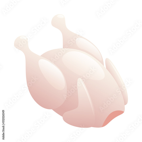 Isometric Chicken Broiler Composition