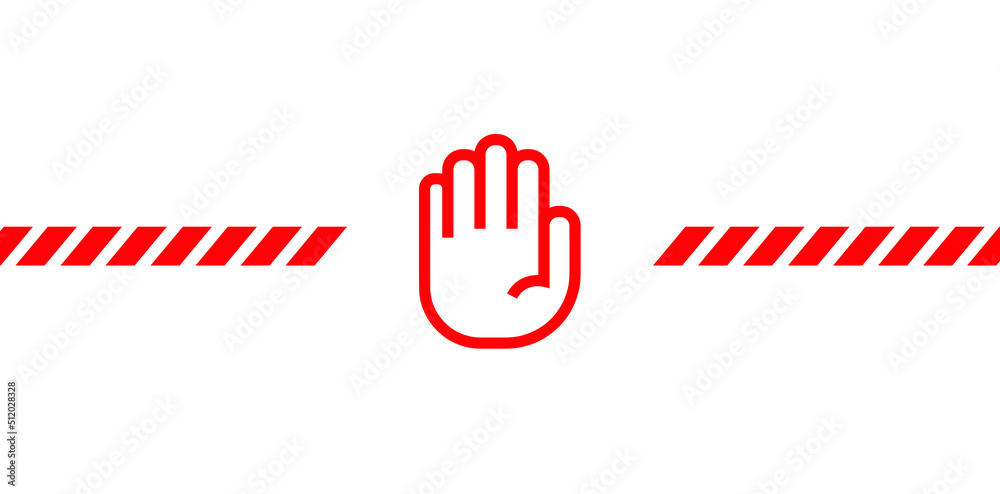 Fototapeta premium stop sign. Vector icon 
