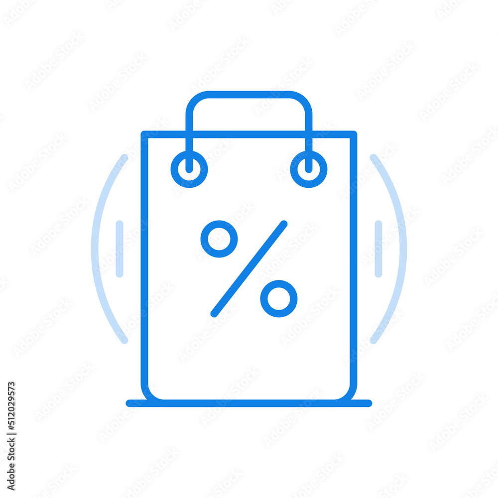 Clearance sale and discounts vector line icon. Price reduction marketing shopping proposal. Clearance sale and discounts vector line icon. Price reduction marketing shopping proposal.