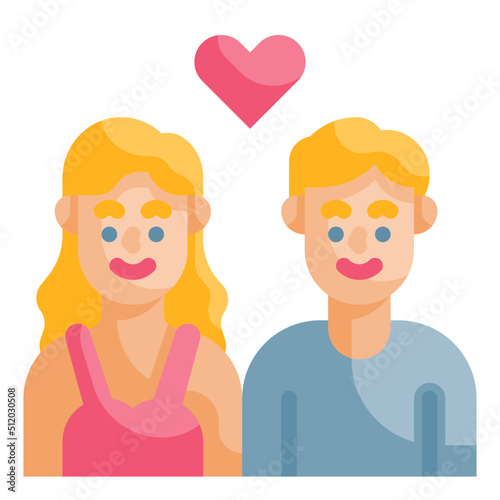 couple flat icon
