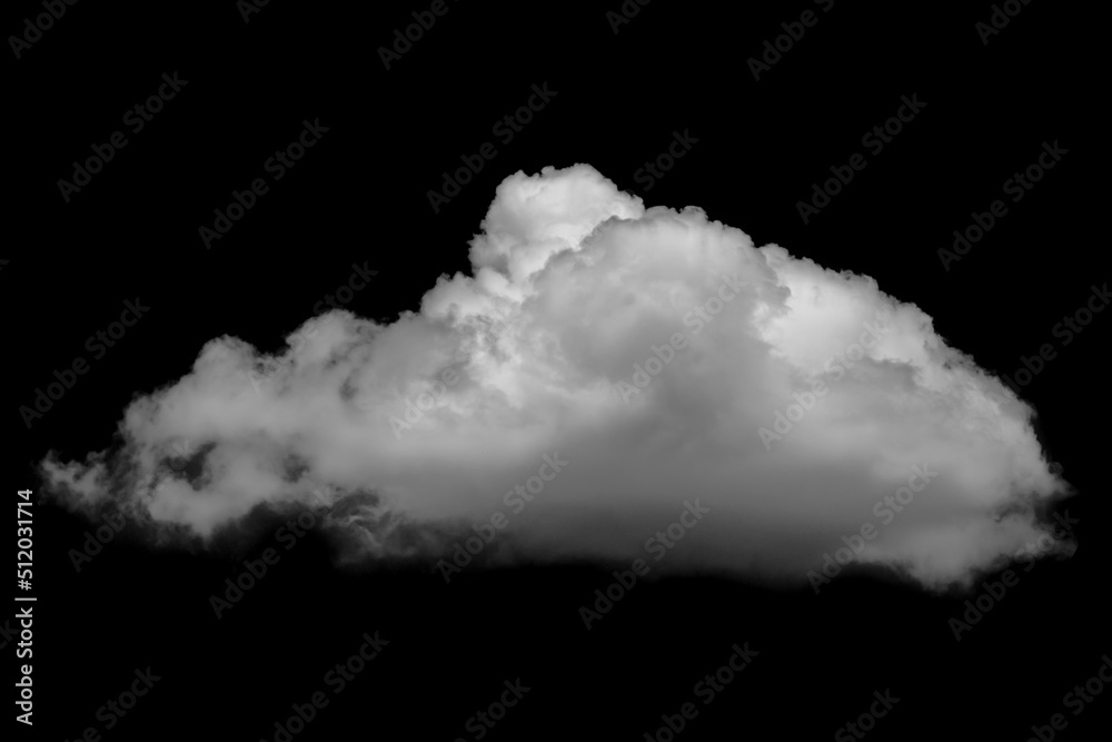 Separate white clouds on a black background have real clouds. Separate white clouds on a black background have real clouds.