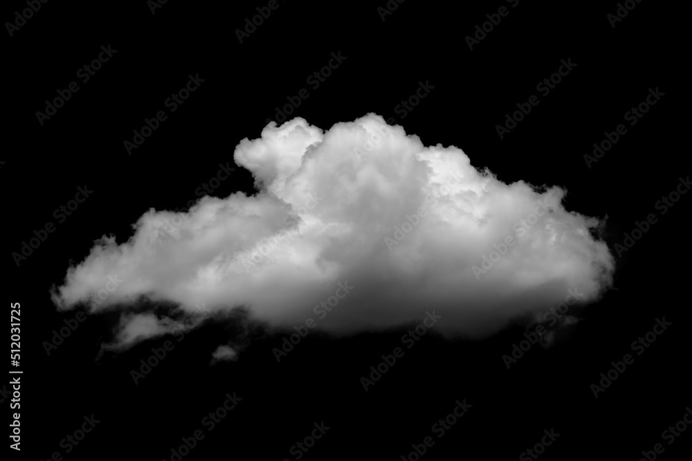 Separate white clouds on a black background have real clouds. Separate white clouds on a black background have real clouds.