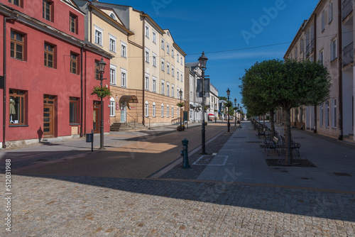 Warszawska Street In City Of Ciechanow In Poland photo