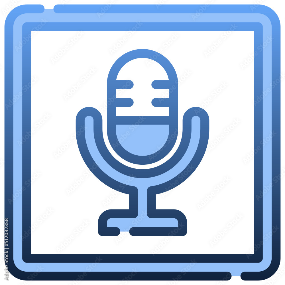 MICROPHONE Gradient icon,linear,outline,graphic,illustration MICROPHONE Gradient icon,linear,outline,graphic,illustration