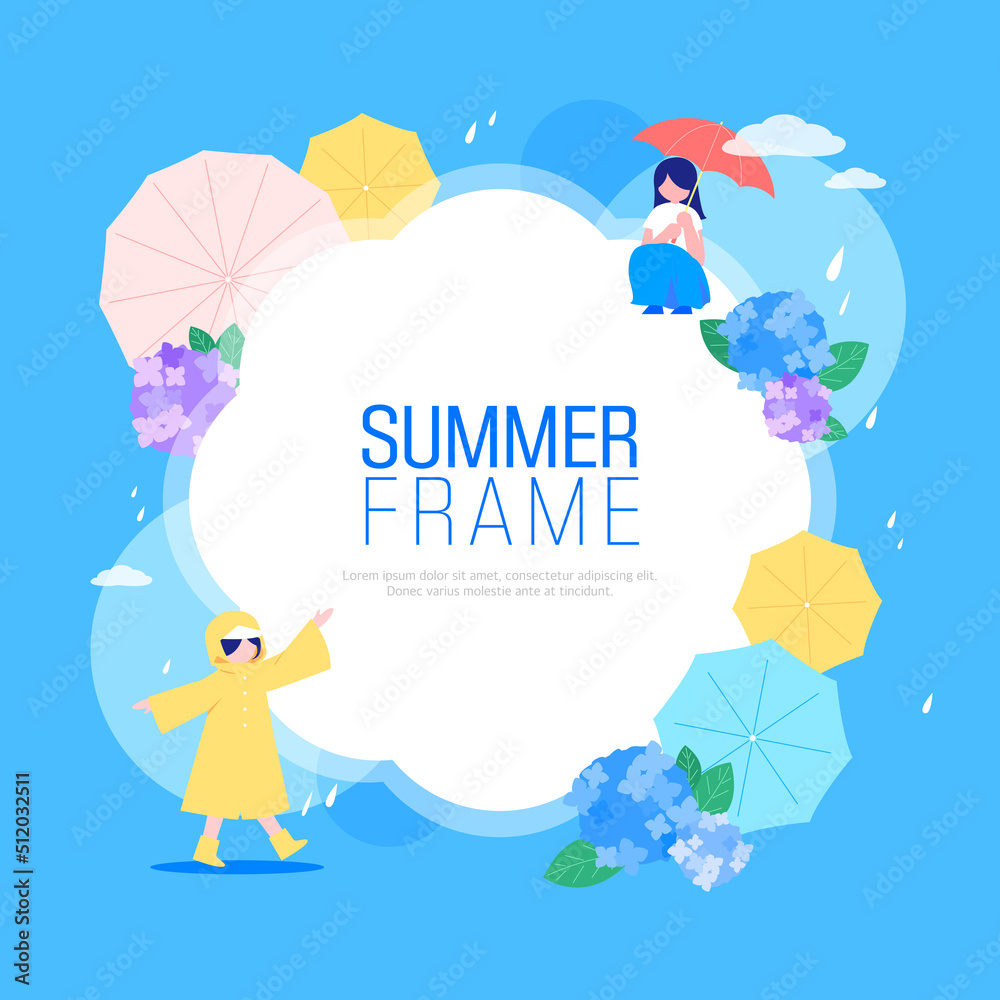 Various summer design templates collection
