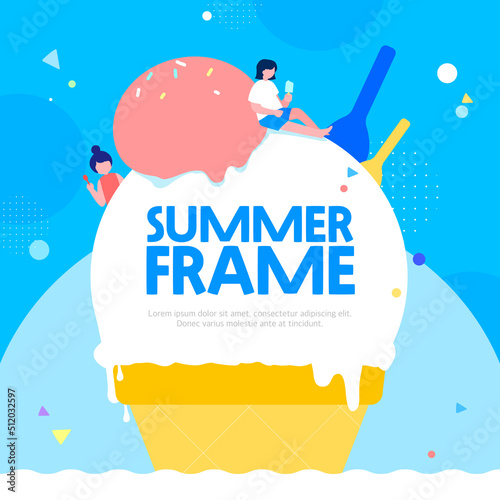 Various summer design templates collection
