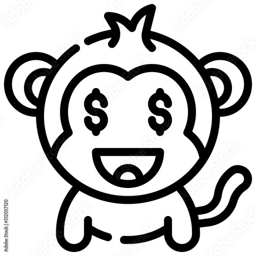 GREEDY line icon,linear,outline,graphic,illustration