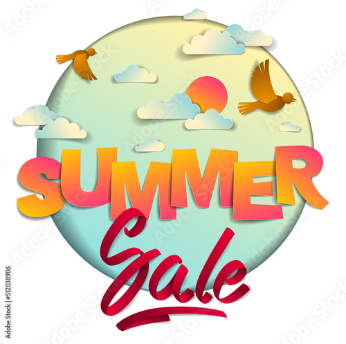 Summer sale banner advertis...
