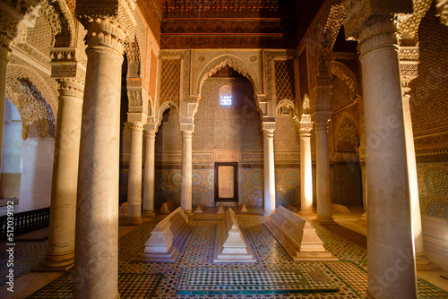 Tableau sur toile Tumbas Saadíes.Marrakech.Ciudad Imperial.Marruecos.Africa.