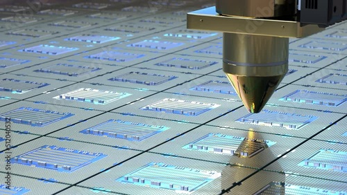 robotic arms with chipset for semiconductor manufacturing