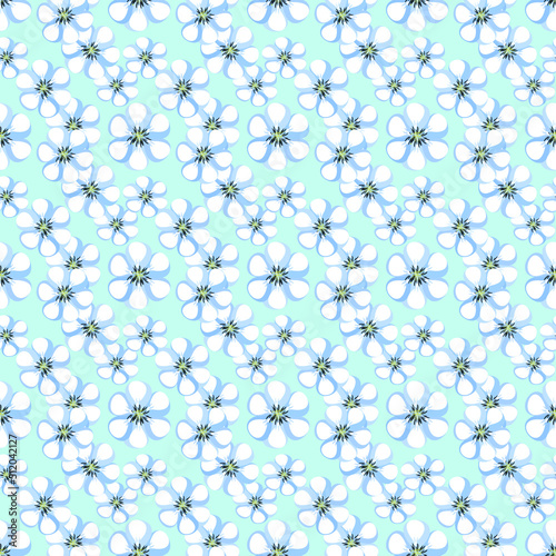Hand-drawn floral seamless patterns.Vector design for paper, cover, fabric, interior decor and other users