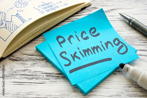 Notepad with charts and mark price skimming.