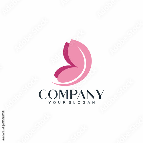 Butterfly logo icon vector. Beauty Logo Vector Illustration