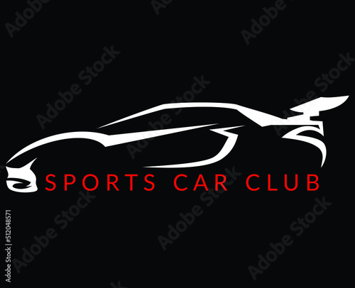perfect sports car logo for sports car industry and sports car club
