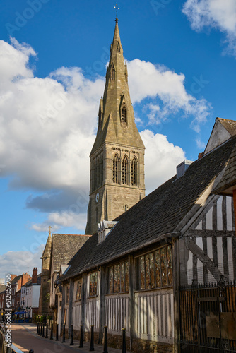 Leicester Cathedral and The Guildhall, Leicester, Leicestershire, England