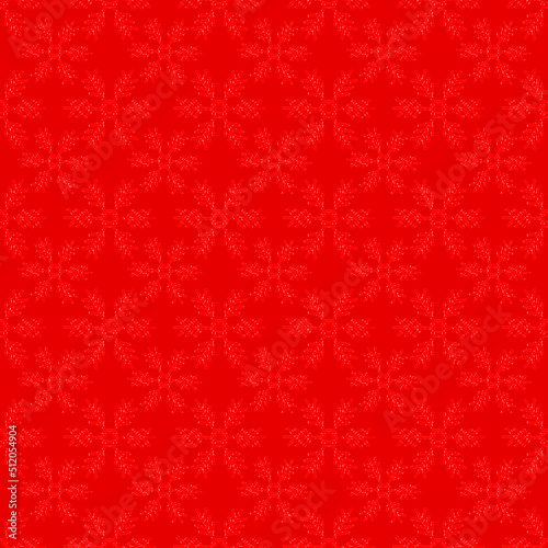 Seamless red decorative christmas pattern with snowflakes