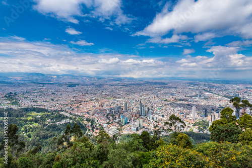 View over Bogota from Monserrate