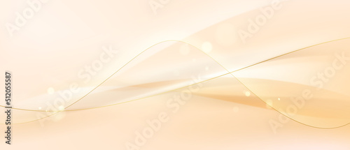 Elegant white background with elegant golden elements. Modern 3D Abstract Vector Illustration Design