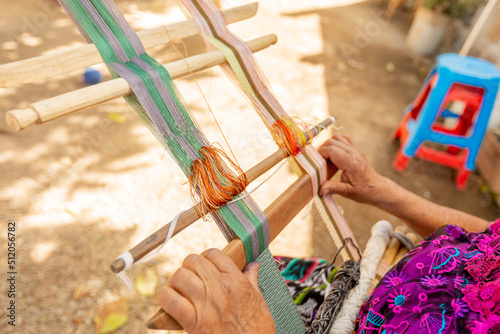 Tinta Maya Artisans weaving, Guatemala photo