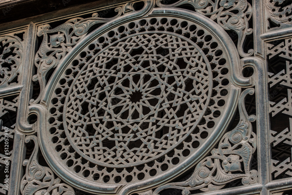 Islamic window pattern at  Al-Rifa'i Mosque