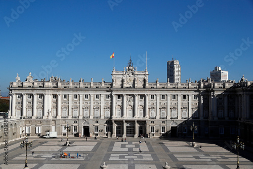 Facade of the Palacio Real (Royal Palace), Madrid