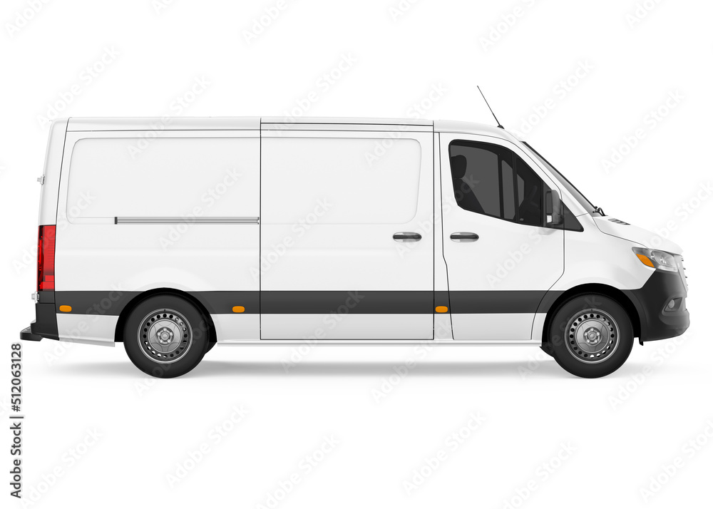 Delivery Van Isolated