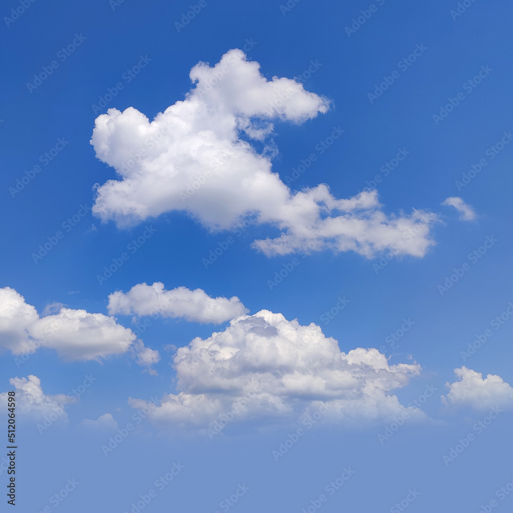 Fototapeta premium Clouds in the blue sky natural background
