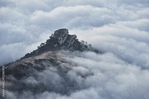 Clouds caressing the mountains