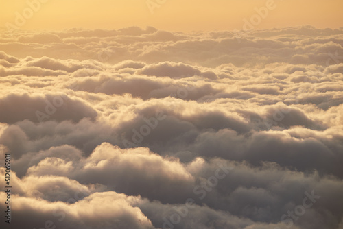 Light caressing the clouds.