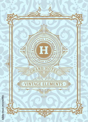 Western card with vintage style