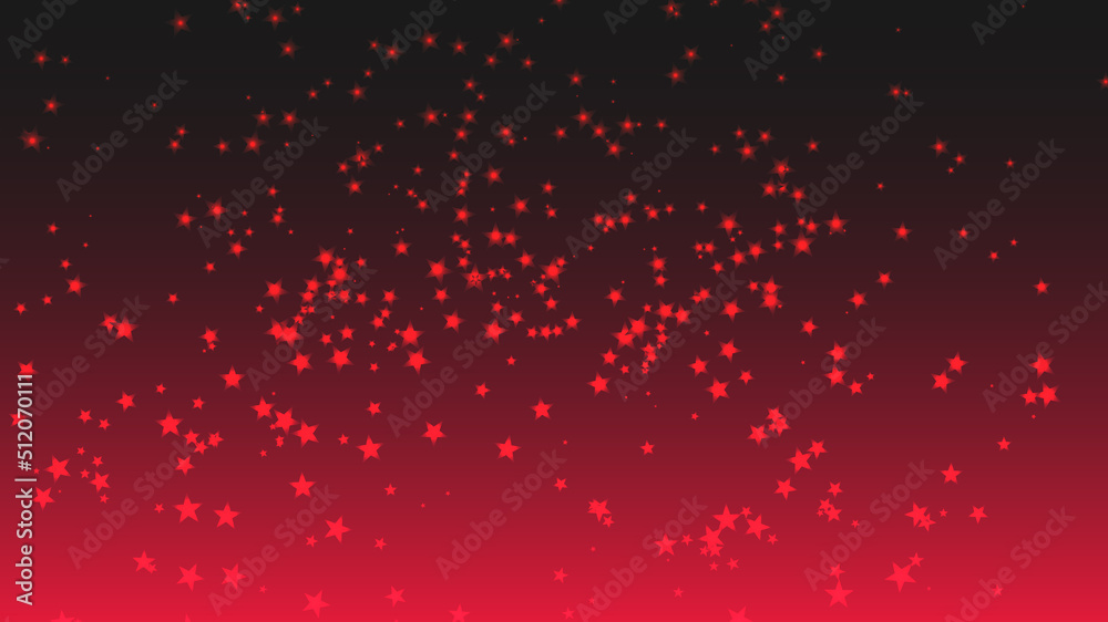 Vector abstract star particle shapes on a red gradient background. Vector abstract star particle shapes on a red gradient background.