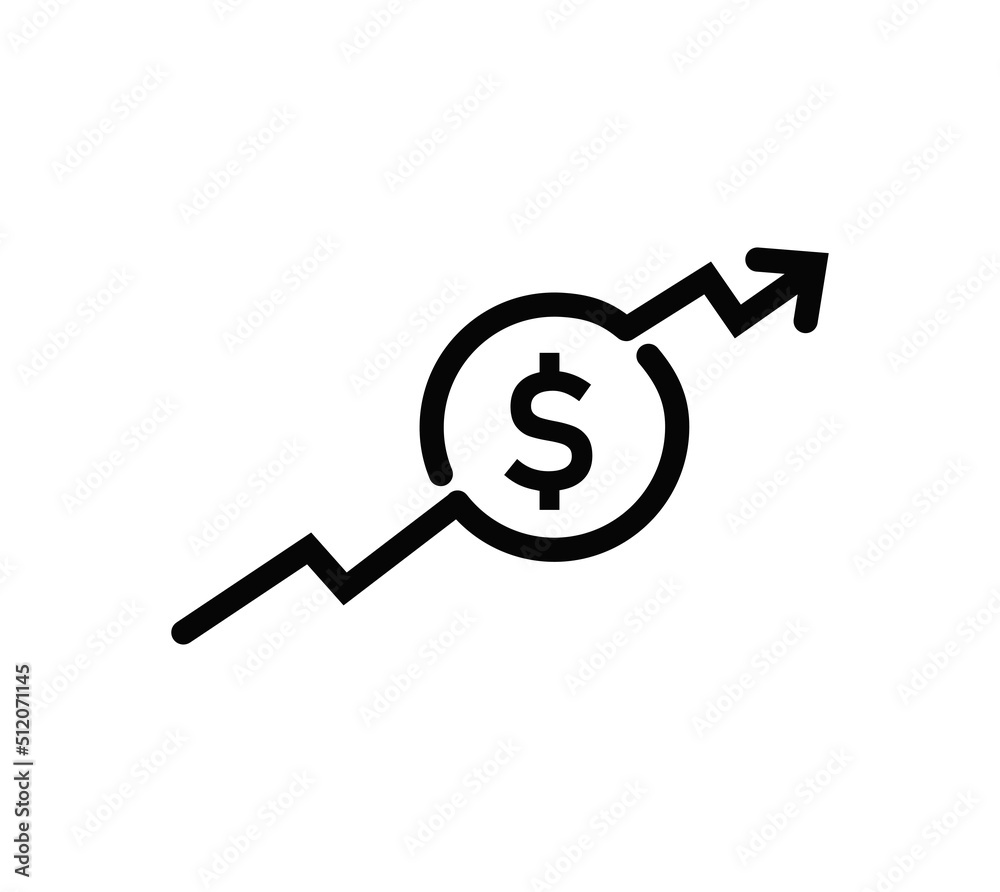 dollar rate increase icon. Money symbol with stretching arrow up. rising prices. Business cost sale icon. cash salary increase. investment growth. vector illustration
dollar rate increase icon. Money symbol with stretching arrow up. rising prices. Business cost sale icon. cash salary increase. investment growth. vector illustration