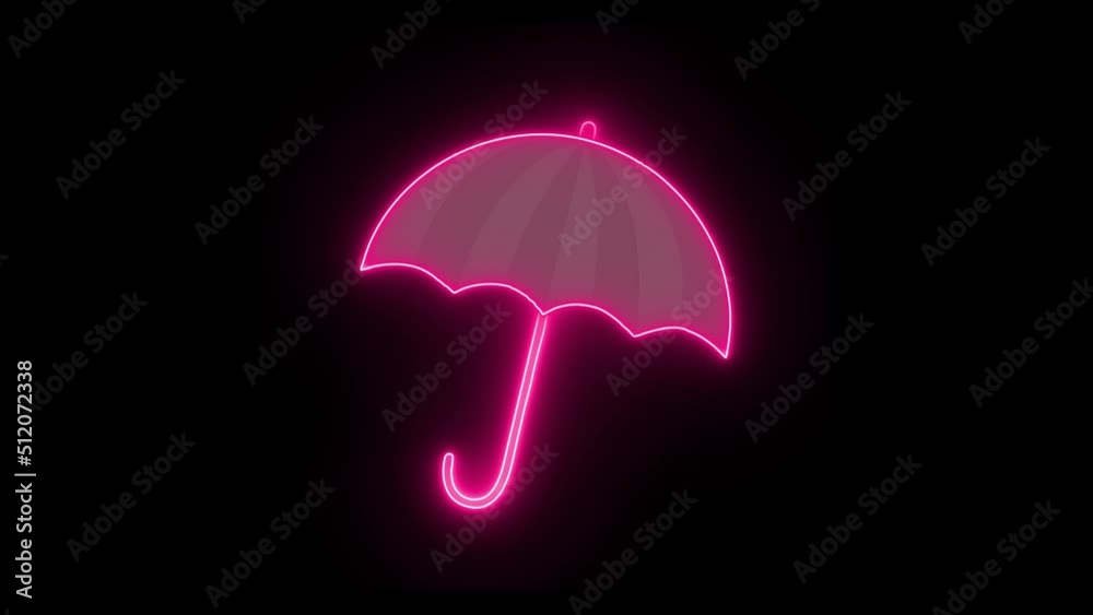 Glowing neon line Sun protective umbrella for beach icon isolated on black background. Large parasol for outdoor space. Beach umbrella. 4K Video motion graphic animation
Glowing neon line Sun protective umbrella for beach icon isolated on black background. Large parasol for outdoor space. Beach umbrella. 4K Video motion graphic animation