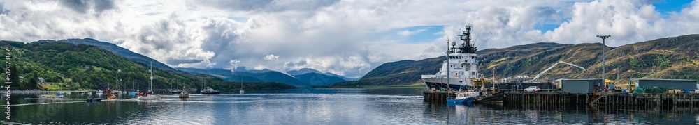Ullapool and Loch Broom, NC500, Highland, West Scotland, UK Ullapool and Loch Broom, NC500, Highland, West Scotland, UK