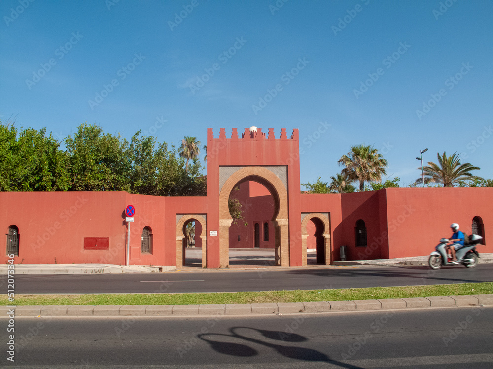 Castillo de Bil Bil, construcción de estilo árabe en el paseo marítimo de Benalmádena, Málaga, Andalucía, España