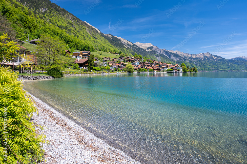 amazing view on lake Brienz in Switzerland