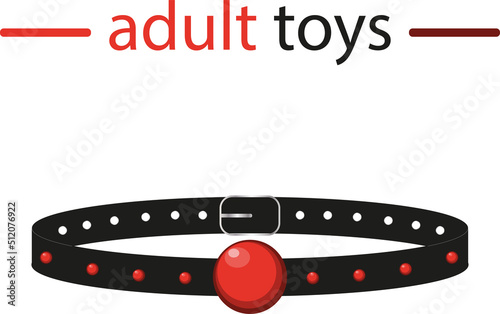 erotic gag with a red ball