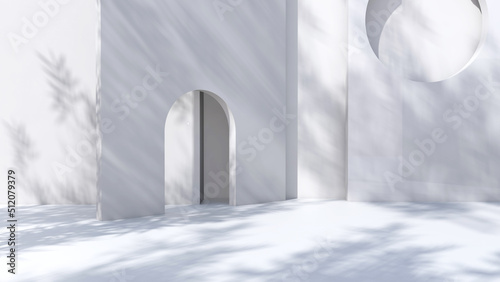 Empty room with Wall Background. 3D illustration  3D rendering 