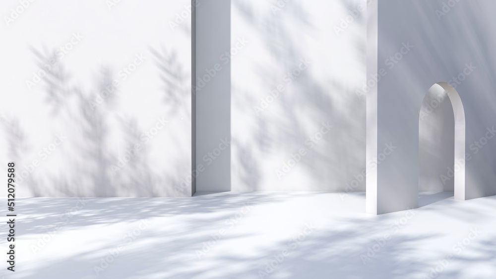 Empty room with Wall Background. 3D illustration, 3D rendering Empty room with Wall Background. 3D illustration, 3D rendering