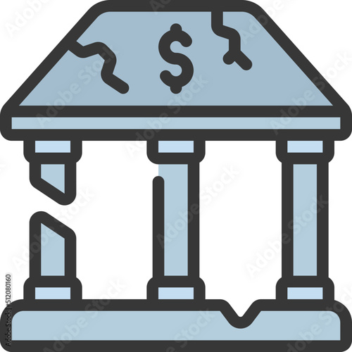 Broken Bank Icon